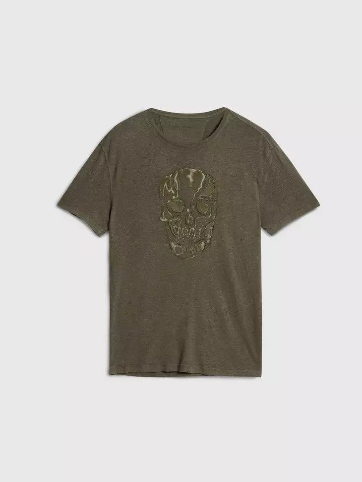 John Varvatos | Le t-shirt ''Chain skull'' - Vert olive