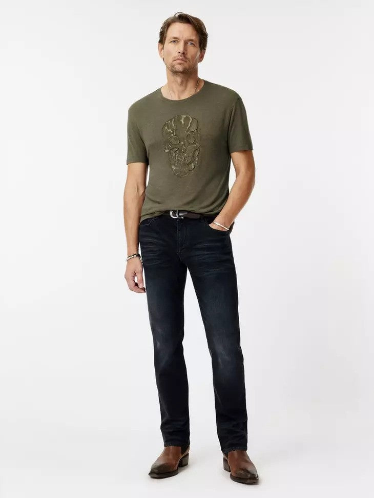 John Varvatos | Le t-shirt ''Chain skull'' - Vert olive