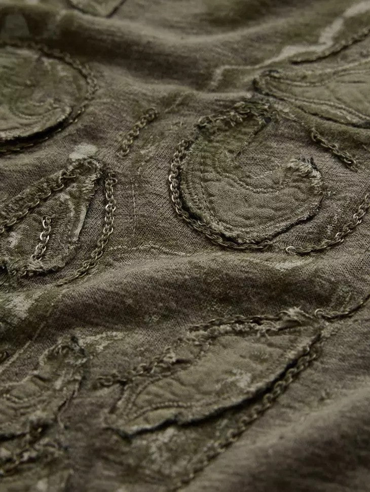 John Varvatos | Le t-shirt ''Chain skull'' - Vert olive