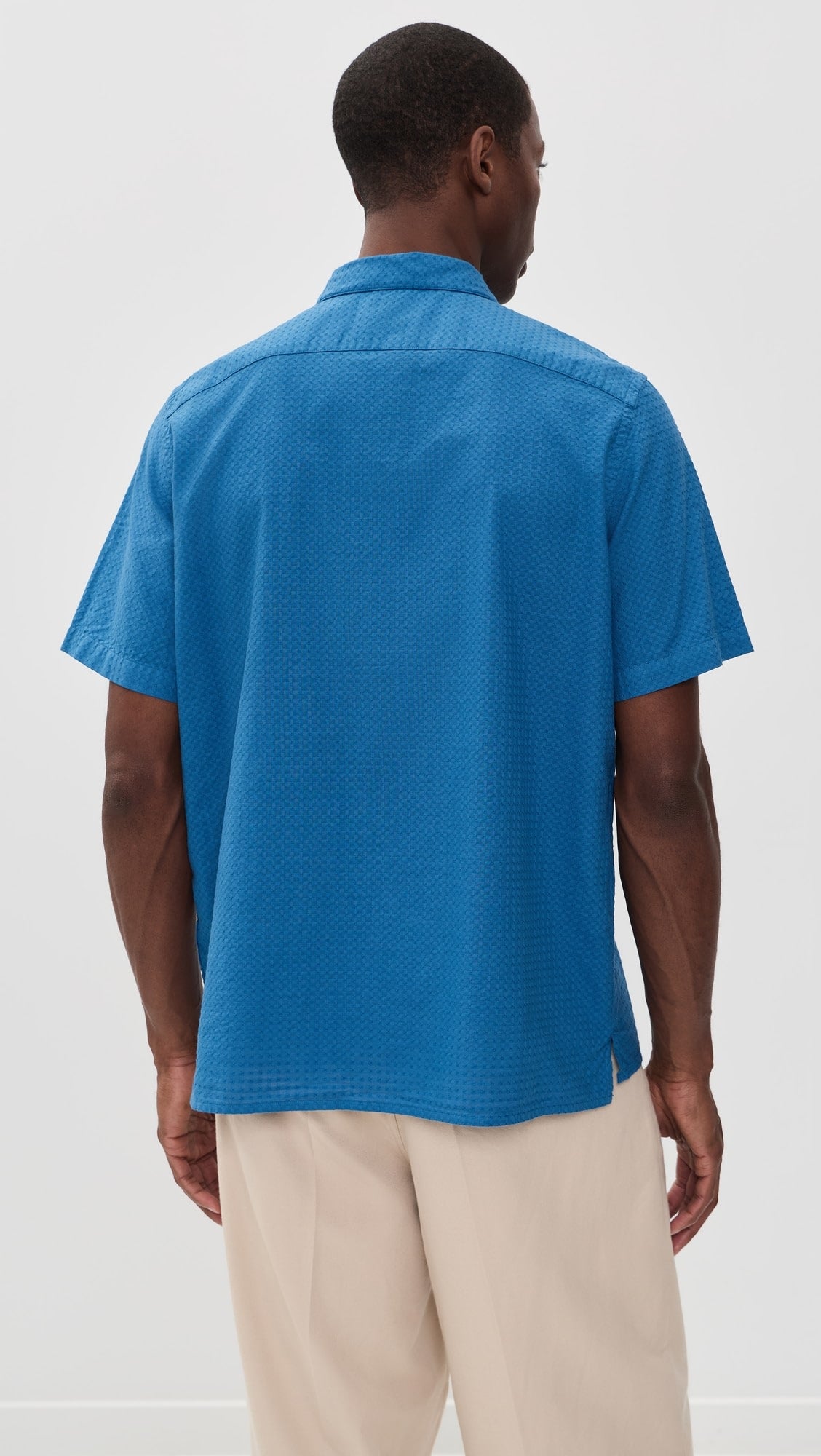 Paul smith | Chemise à manches courtes en seersucker PS - Bleu colbalt