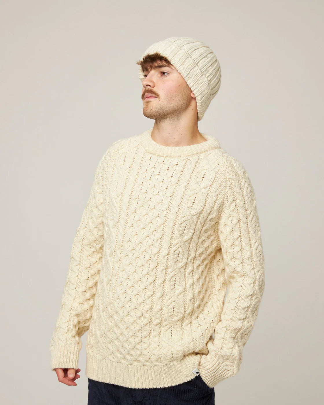 Peregrine | Bonnet en laine "Milliner" - Ecru