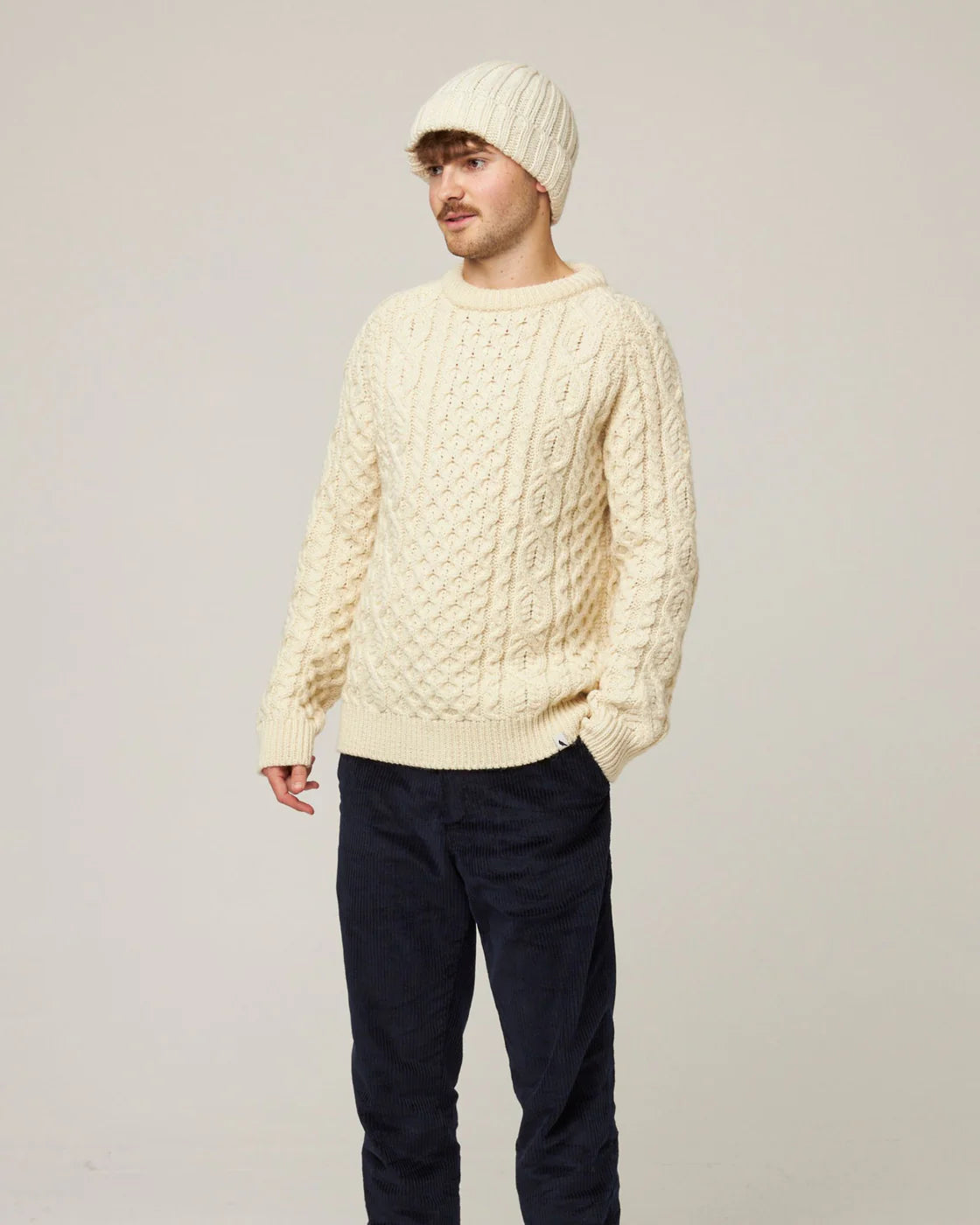 Peregrine | Bonnet en laine "Milliner" - Ecru