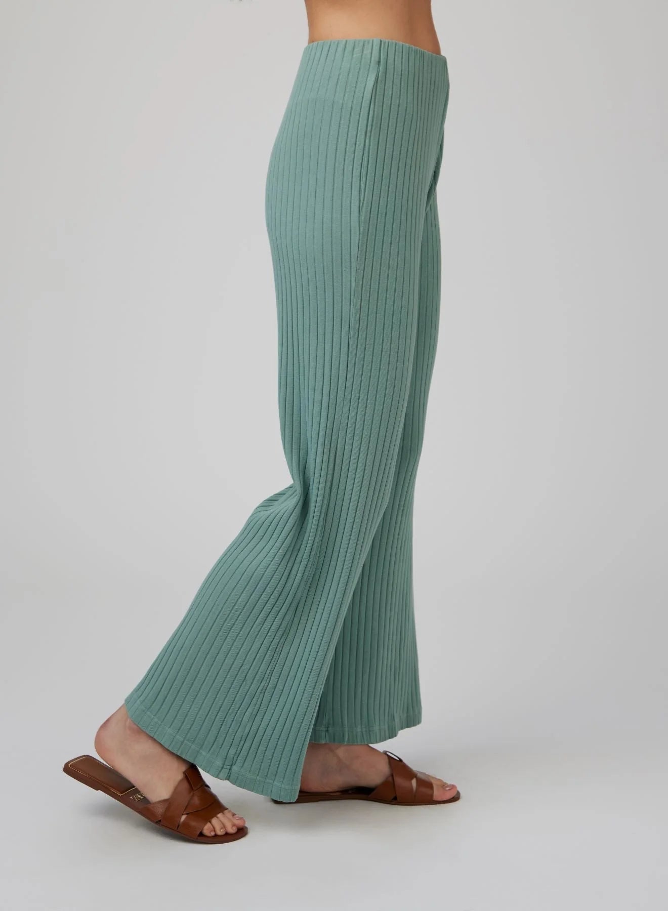 BELLA DALH | Pantalon à jambe large - Sauge
