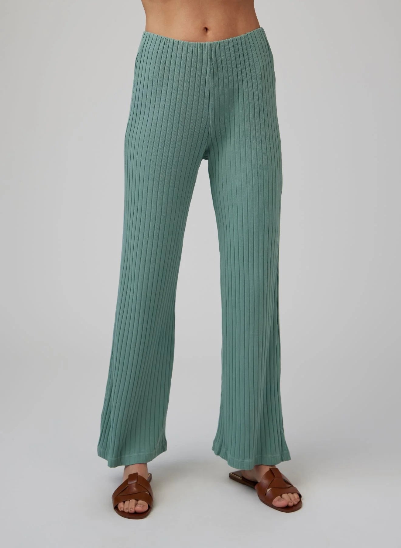 BELLA DALH | Pantalon à jambe large - Sauge