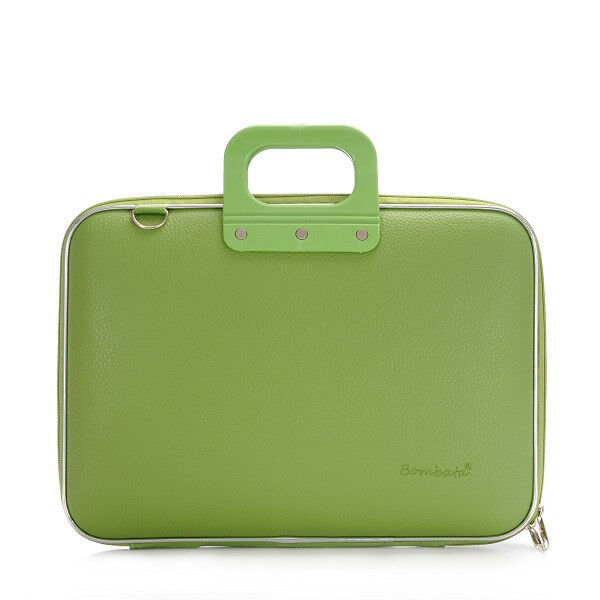 Bombata Firenze Briefcase in Olive Green