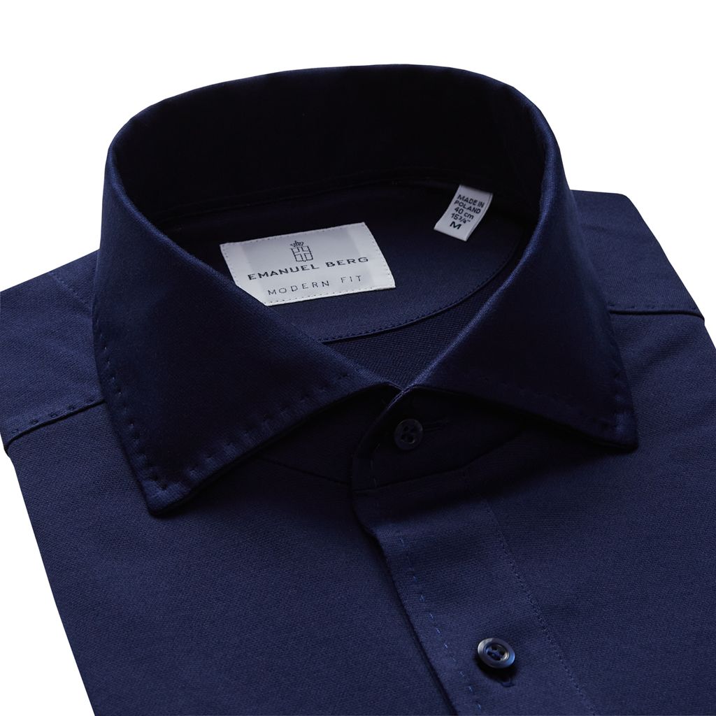Emanuel Berg | Polo ''Pablo'' en jersey - Marine