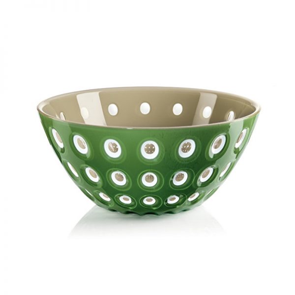 GUZZINI | GRAND BOL "LE MURRINE" - VERT / BLANC