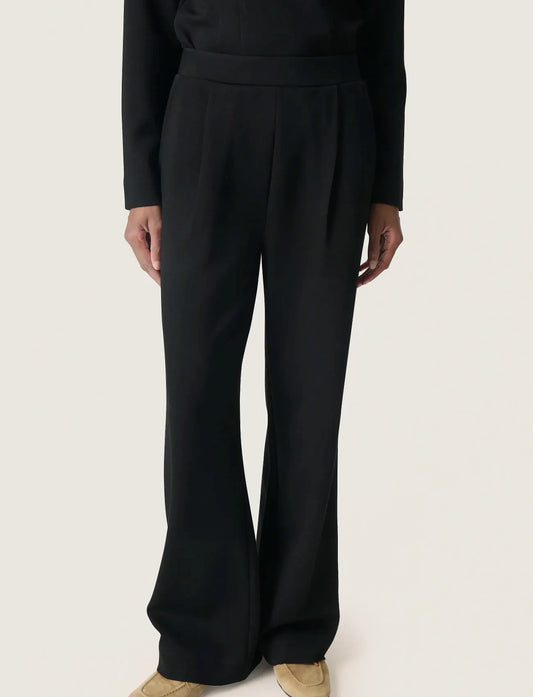SOAKED IN LUXURY | Pantalon droit Marigold - Noir