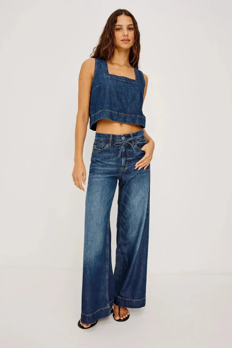 Rails | Le jean à jambes larges ''Dover'' - Bleu Boondocks