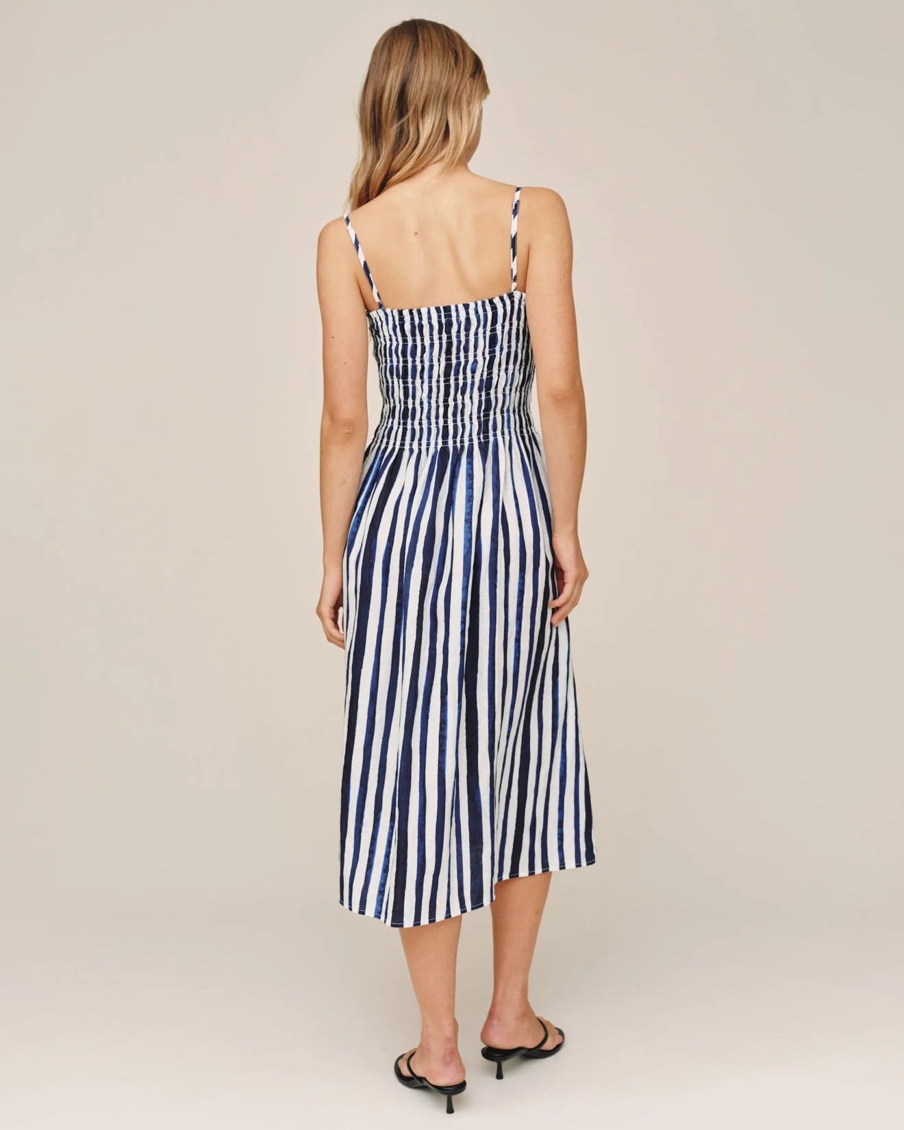 Bella Dahl | Robe mi-longue| Blanc et Bleu