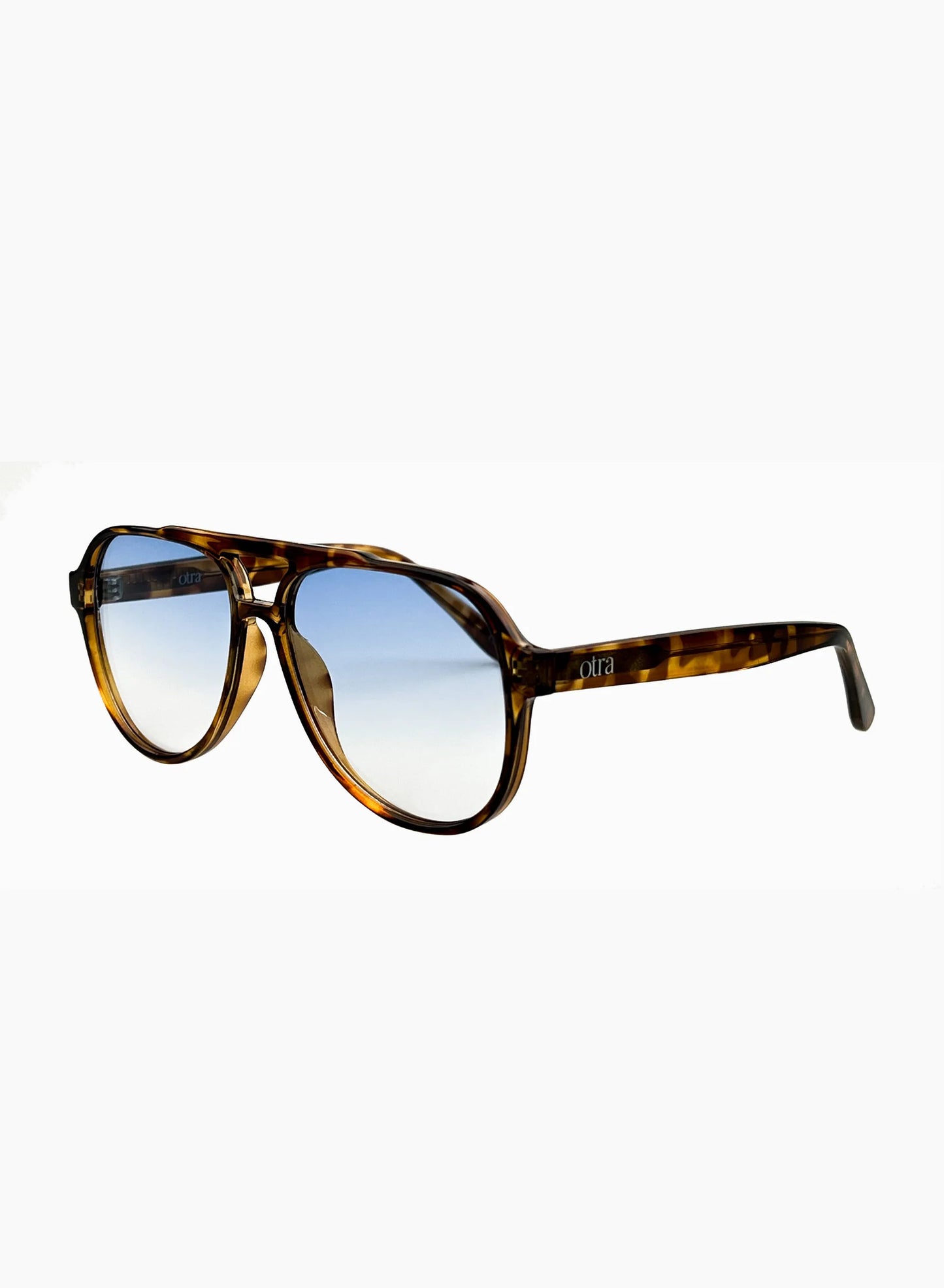 Otra Eyewear | Lunettes "Stevie" - Écaille marron / Bleu