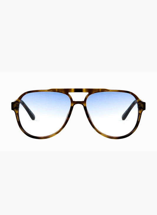 Otra Eyewear | Lunettes "Stevie" - Écaille marron  / Bleu