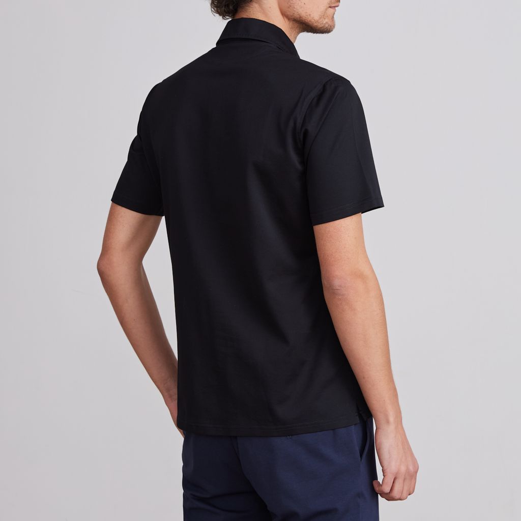 Emanuel Berg | Polo ''Pablo'' en jersey - Black