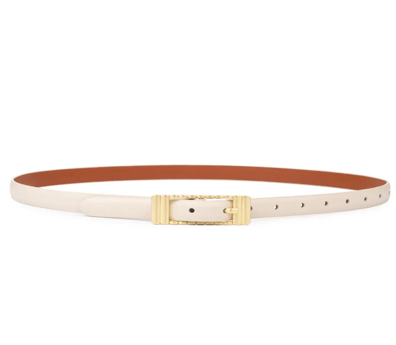 SANCIA | ceinture en cuir ''Marzi'' - Écru