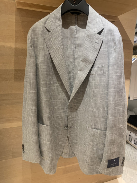 Tombolini | Veste en laine et coton ''Zero Gravity'' - gris clair