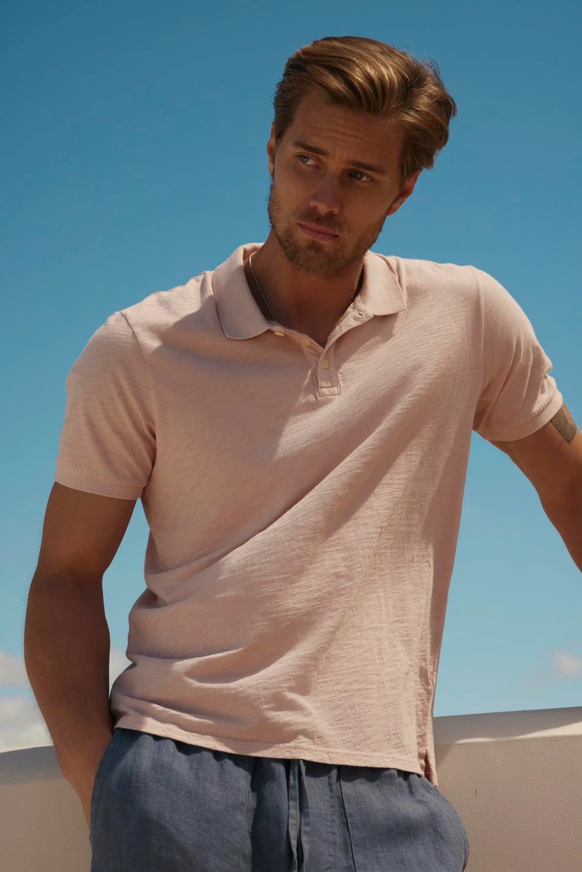 Velvet | Polo "NIKO" - Rose