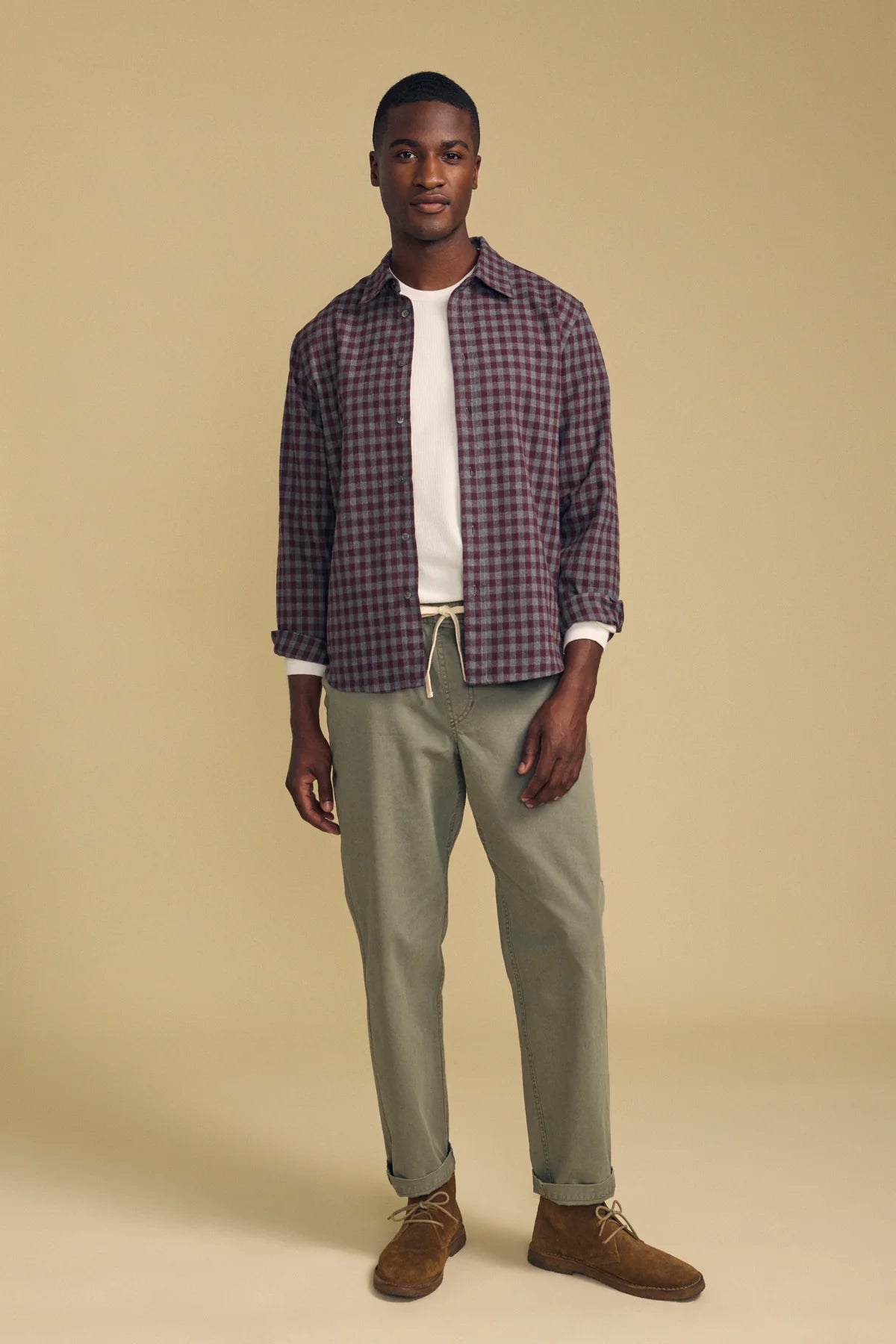 Velvet | Chemise à manches longues "Danny" - Marron