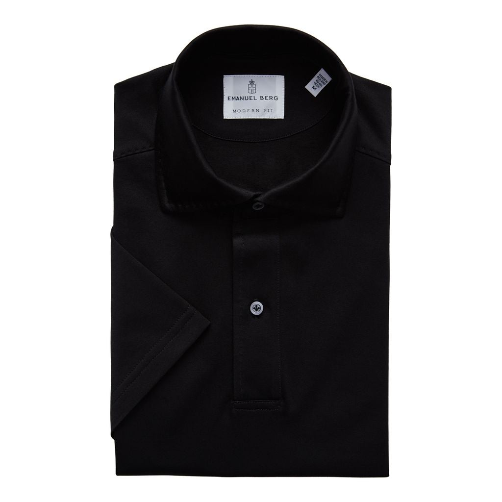 Emanuel Berg | Polo ''Pablo'' en jersey - Black