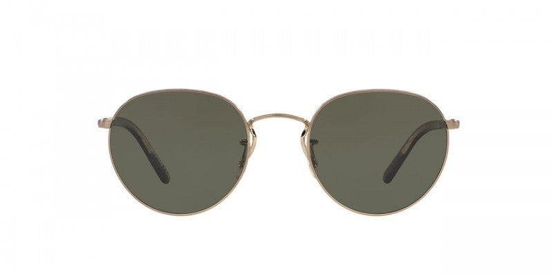 Oliver Peoples Hasset in Brushed Gold/Burlwood + G-15 Polar Glass