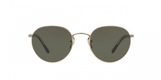 Oliver Peoples Hasset in Brushed Gold/Burlwood + G-15 Polar Glass