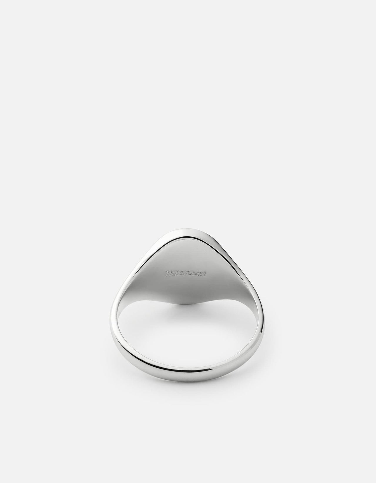 Miansai - Bague Heritage, argent sterling/émail noir