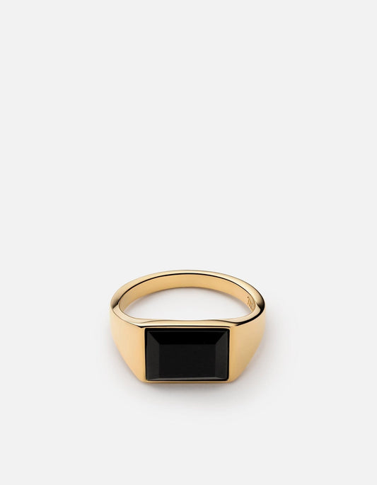 Miansai - Ring Lennox Gold 14k/ Black Onyx