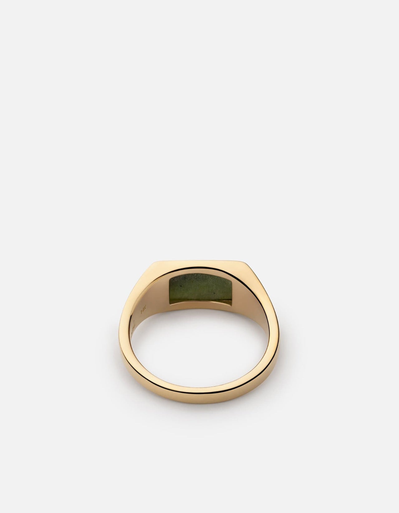 Miansai - Bague Lennox  Or 14k/ Jaspe vert