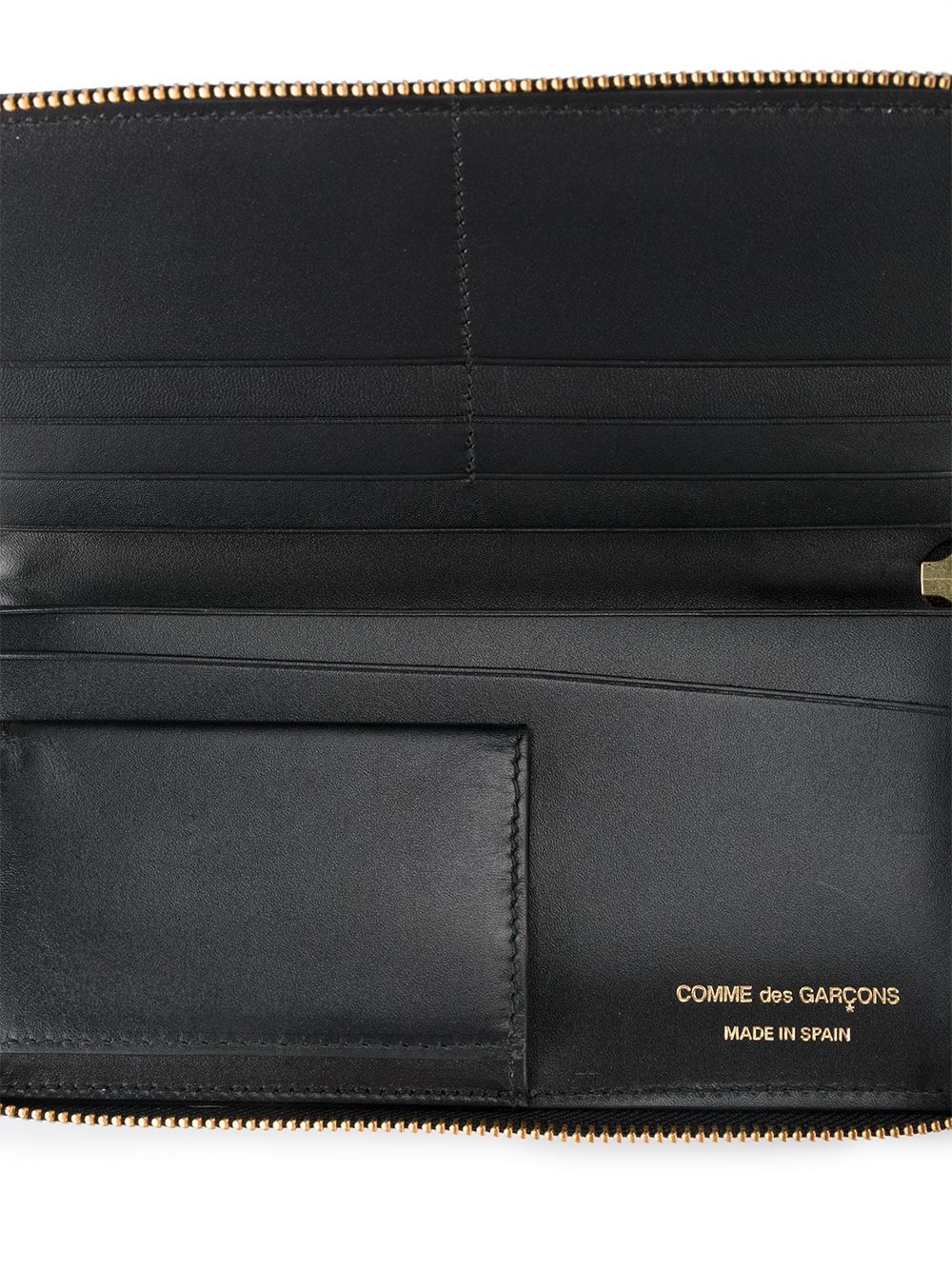Comme des Garçons - Rectangular Wallet with Zipper - black
