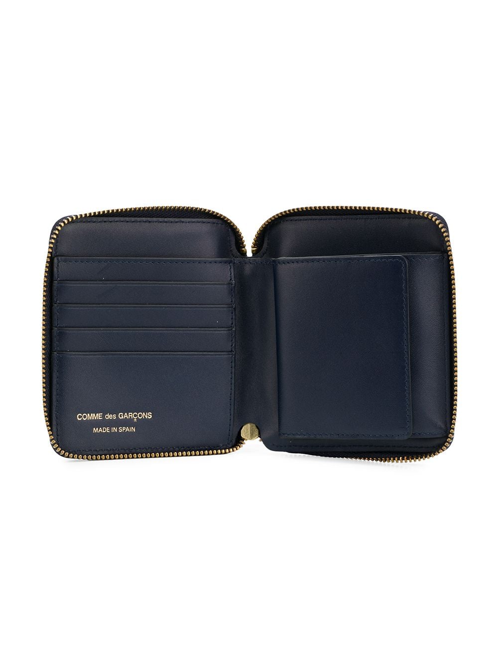 Comme des Garçons - 3-fold zipped wallet - Blue