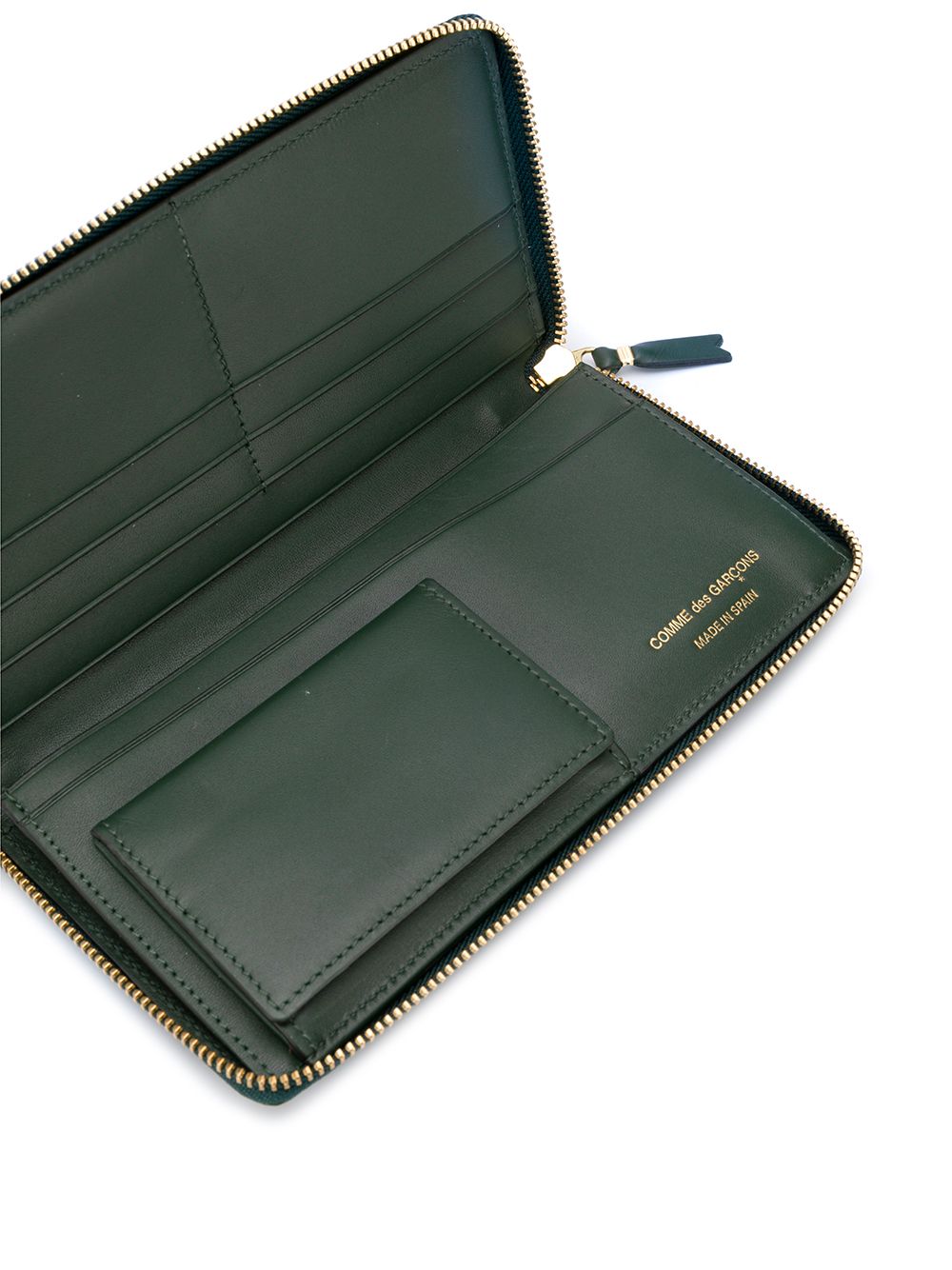 Comme des Garçons - Rectangular Wallet with Zipper - green