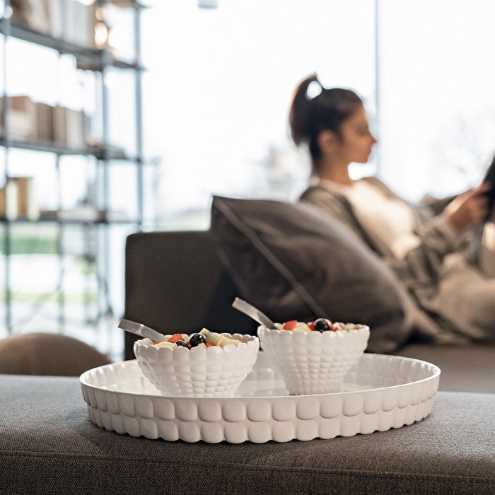 GUZZINI | PLATEAU ROND - BLANC