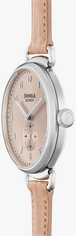 Shinola Ladies watch The Canfield 38MM in Pink