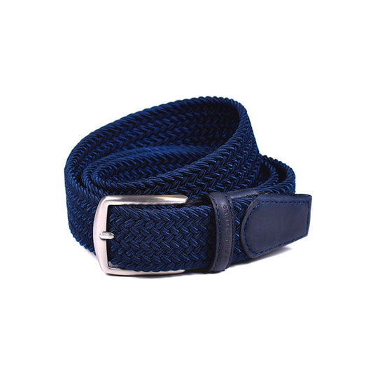 Miguel Bellido - Braided Elastic Belt - Navy