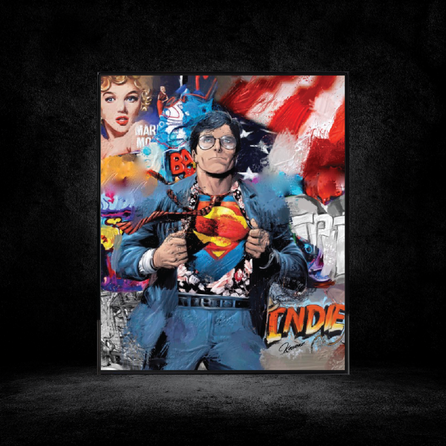 Kaezar Art | Tableau "Clarks VS Superman"