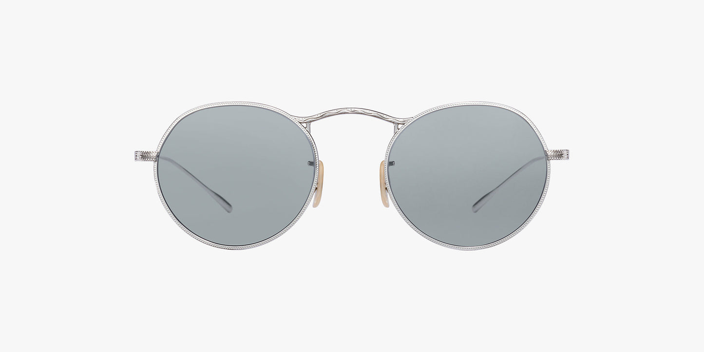 Oliver Peoples M-4 30th in Silver + Ash Blue Wash Photochromic Lens