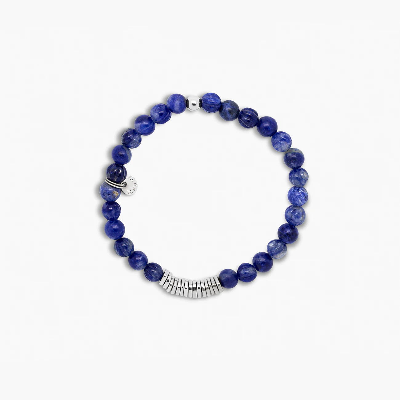 Tateossian | Bracelet Classic a disques avec sodalite et argent sterling