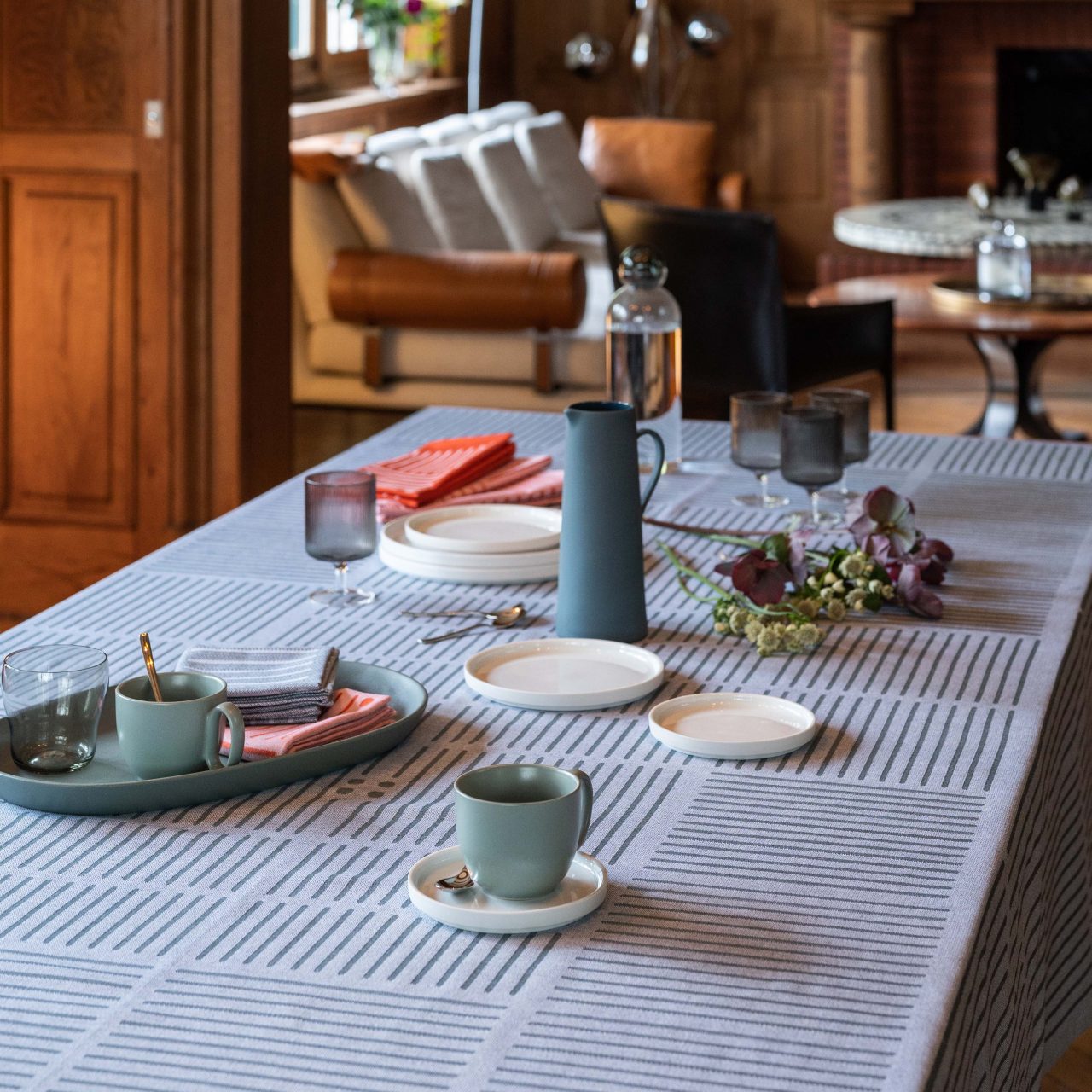 Tissage Moutet | Nappe de table "Fatxada" - Gris