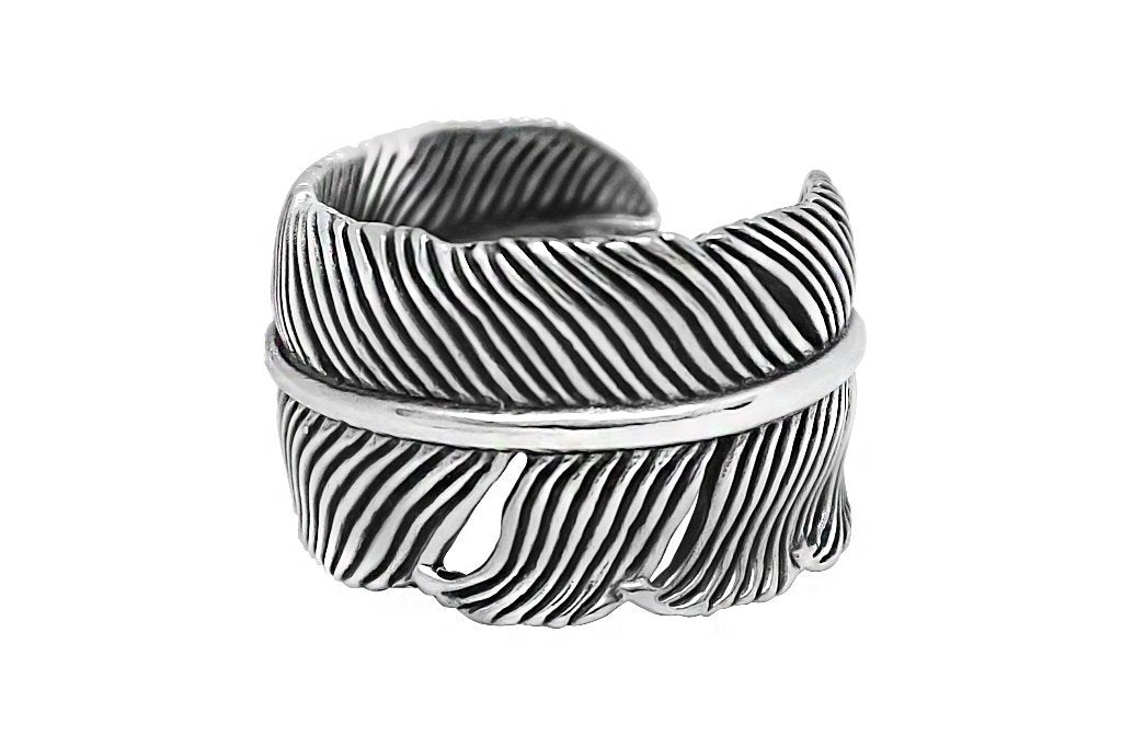 Kemmi Bague plume en argent