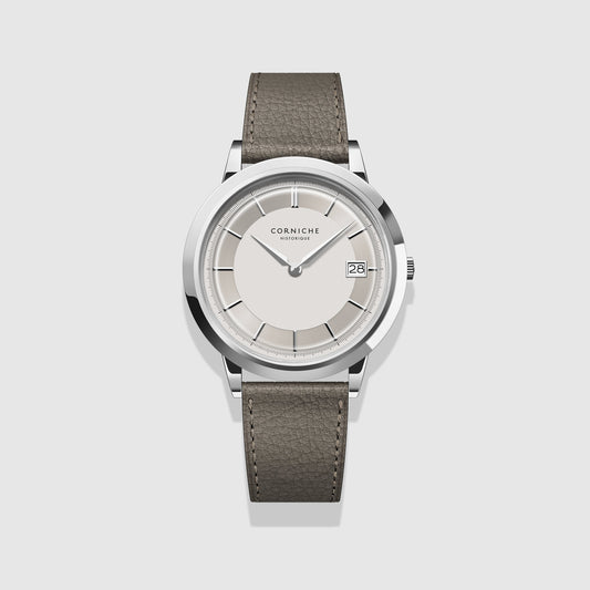 Corniche Historique Automatic Stainless Steel Men's Watch with White Dial
