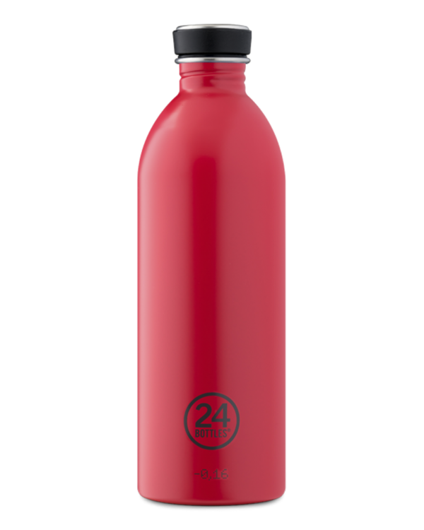 24 Bottles | Bouteille réutilisable URBAN 1000ml  - Rouge