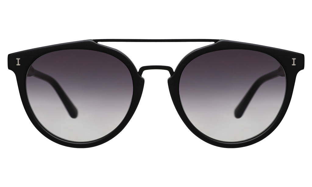 ILLESTEVA - LUNETTE DE SOLEIL "PUGLIA" NOIR MAT / GRIS