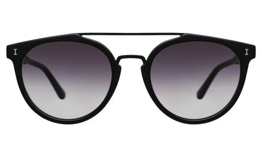 ILLESTEVA - LUNETTE DE SOLEIL "PUGLIA" NOIR MAT / GRIS