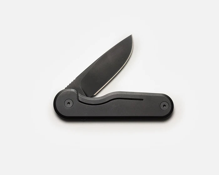 Rook knife in black PVD finish steel