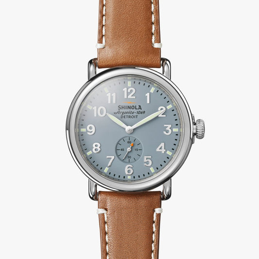 Shinola - Montre THE RUNWELL 41mm en bleu ardoise