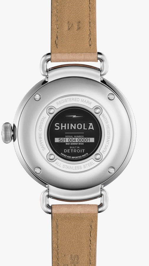 Shinola Ladies watch The Canfield 38MM in Pink