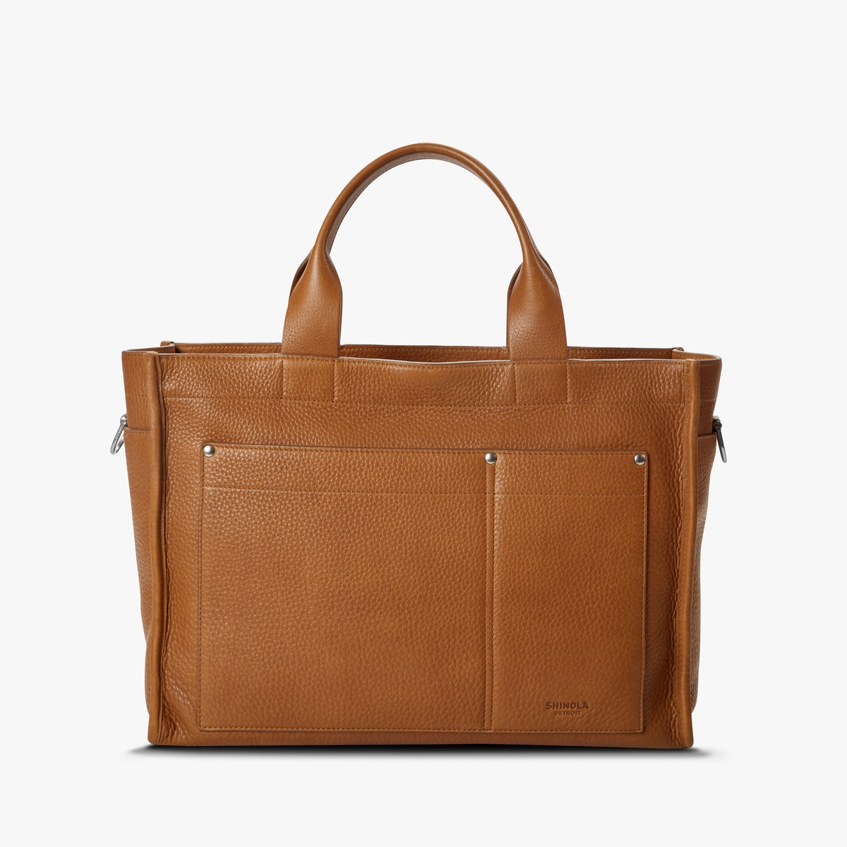 Shinola zip shop shoulder tote
