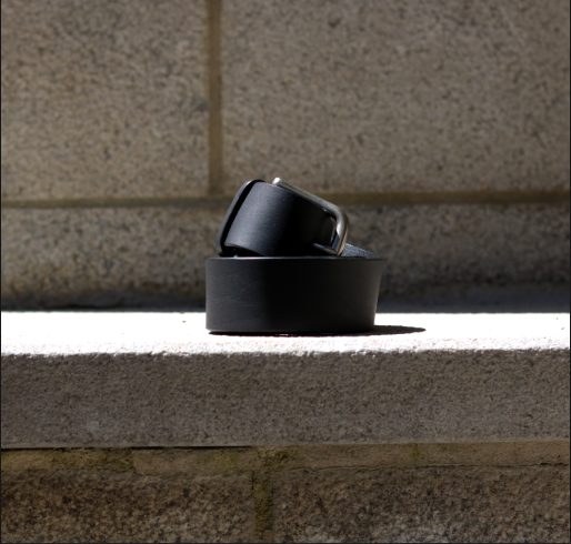 Sflaci - Black Leather Belt - Thick Version