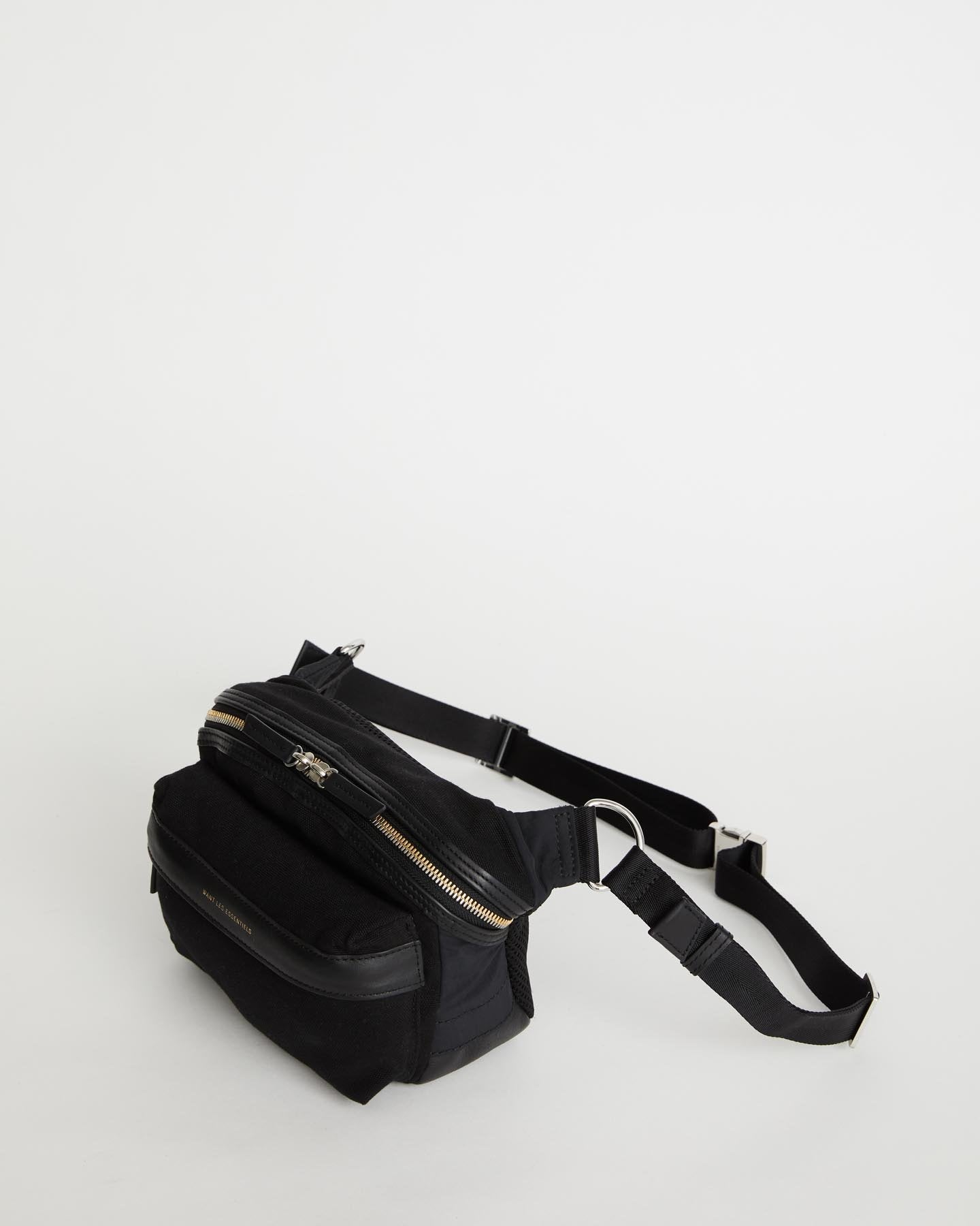 WANT Les Essentiels - Sac de ceinture en coton Tacoma WANT ORGANIC® - Noir