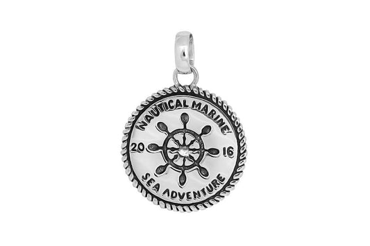 Kemmi Silver wheel pendant