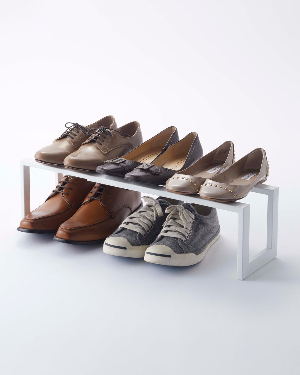 Expandable Low Profile Shoe Rack | Steel